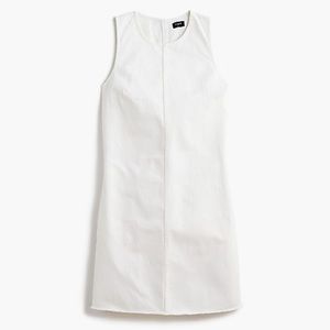 NWT J. Crew Factory Denim Shift Dress in White